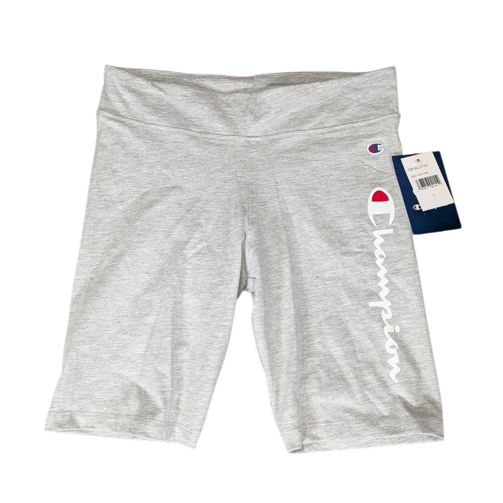 Champion Kids Girls Grey Heather Bike Shorts Size L 14 NWT C814LG713